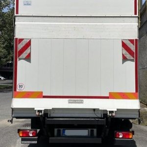 foto 7.5t load 39m3/6.6m box+bar 16palets Iveco air bed furgon